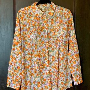 Sundance Floral Button Down Blouse